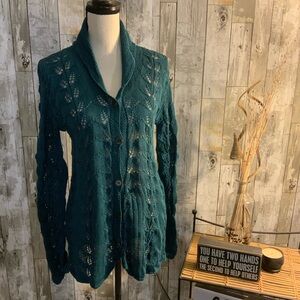 Elegant Teal Women's Cardigan